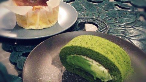 台北歐陸風格咖啡店 京都流心抹茶卷配創意咖啡