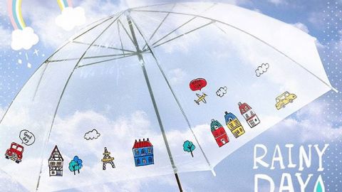 下雨天掃走blue mood！ 日本100円店熱賣防水雨傘貼紙