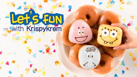 下午茶必吃！ 韓國Krispy Kreme限定3款海綿寶寶冬甩、香蕉沙冰