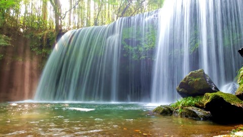 【日本。北九州】熊本秘境。 鍋ヶ滝(鍋瀑布)，彷若仙境般的美景。