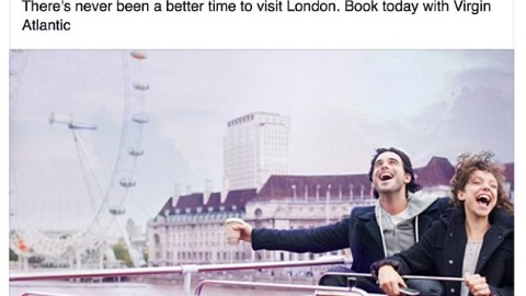 英航Facebook意外分享對手維珍機票優惠