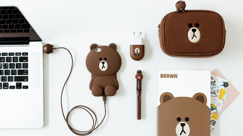 日本分店搶先發售！ LINE FRIENDS可愛充電線+外置充電器