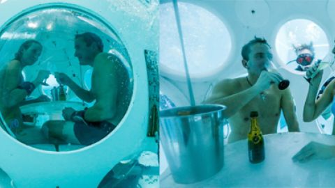 潛入水底餐廳 食晚餐？