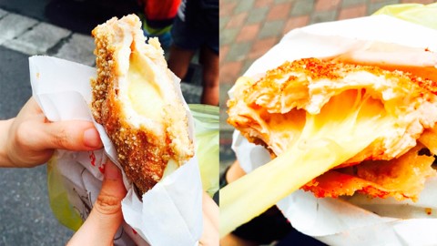 台北人氣雞排王 可拉出 42cm 芝士