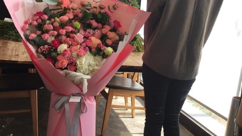 今期流行 韓國超巨型花束