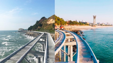 行走於海岸線上 韓國唯一海上 SKY BIKE