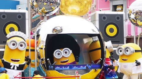 迷你兵 cosplay 上身 勁舞 Dancing King