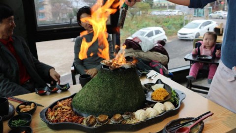 濟州島搵食！ 必試「火山烤鮑魚」海鮮拼盤