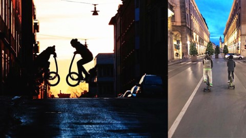 潮物 Halfbike  滑板與單車混合體