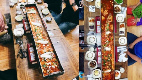 韓國濟州 126cm 超長火鍋 食巨型刀魚