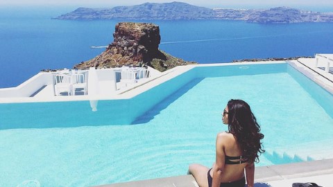 希臘聖托里尼島 超級無敵海景泳池酒店