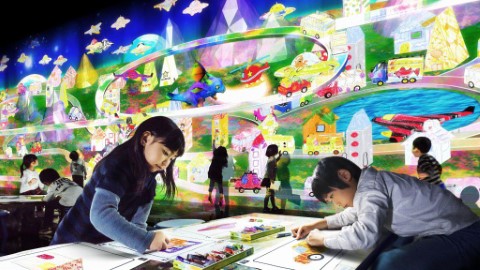 香港有得玩！日本 teamLab 創作 小朋友繪製互動模擬城市