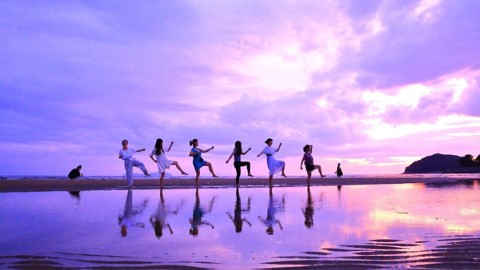 日本 版 天空之鏡 父母ヶ浜海岸