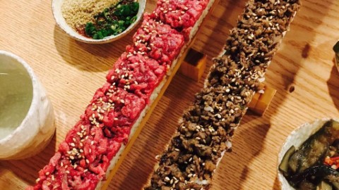 韓國 IG 大熱 55 吋生牛肉壽司