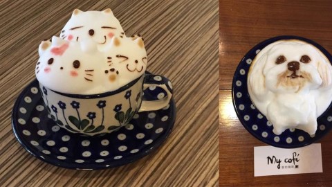 高雄 咖啡店 最強立體拉花