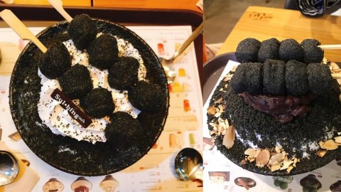 韓國 雪冰推「黑心系列」全新芝麻口味