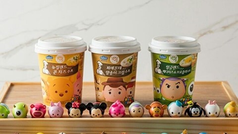 韓國 便利店 推 Tsum Tsum 濃湯 隨機送得意公仔