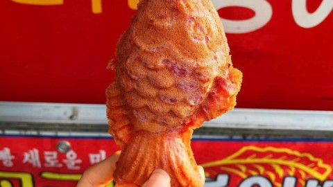 首爾街頭小食鯛魚燒換新裝 推出秋冬紫薯口味