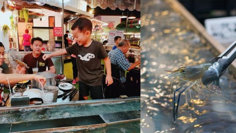 泰國炭火 BBQ 新食法 即夾即燒大頭蝦