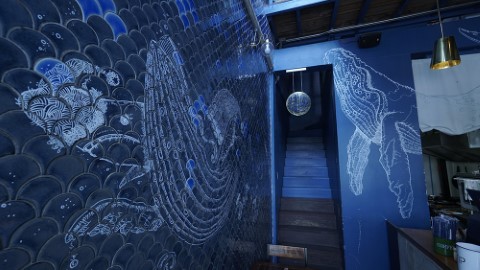 曼谷大皇宮話題歎啡點 深藍 Blue Whale Cafe