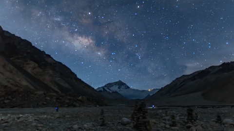 西藏日與夜 絕美星空銀河／日照金山