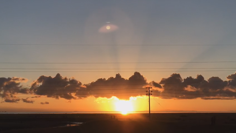 一路向西青藏線必經 黑馬河壯麗日出
