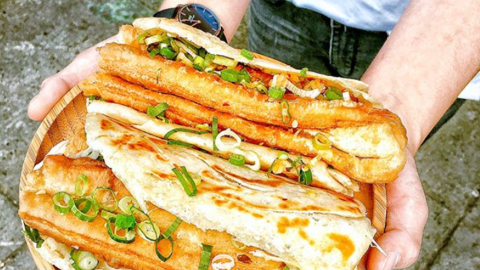 滿滿蔥花燒餅油條 台中人氣早餐店- 精武路燒餅油條