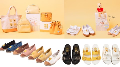 維尼熊陪你去街！ GraceGift X Winnie The Pooh 平底鞋+袋