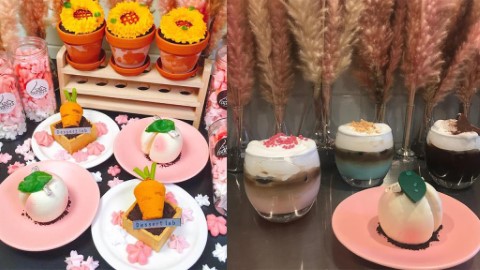 首爾甜品研究所 超像真水蜜桃/向日葵蛋糕！