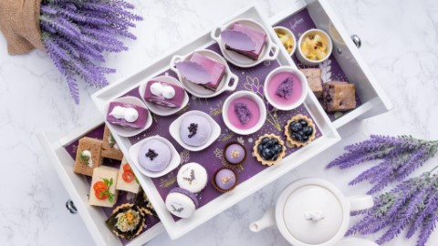 超夢幻紫色薰衣草Tea set！ 曼谷Okura酒店下午茶新主題