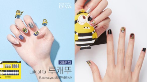 可愛吸血鬼Minions陪你美甲！ 韓國Dashing Diva限量Minions指甲貼