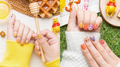 輕鬆貼上可愛Pooh Pooh！ 韓國小熊維尼指甲貼系列