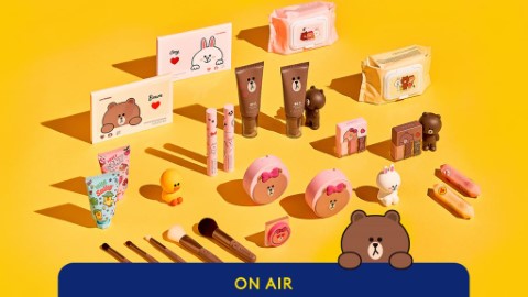 韓國MISSHA聯乘LINE FRIENDS 熊大兔兔陪你化妝！