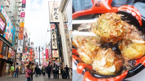 道頓堀6大街頭美食攻略 章魚燒．炭燒蟹．大阪燒