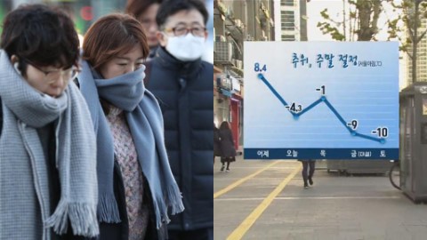 首爾週末或降至零下10度！ 韓國今年首個寒冷天氣警告