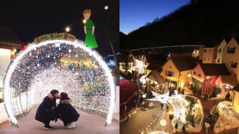 韓國小法國小王子星光慶典 浪漫燈光隧道！