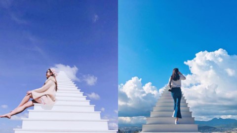 通往藍天的純白階梯