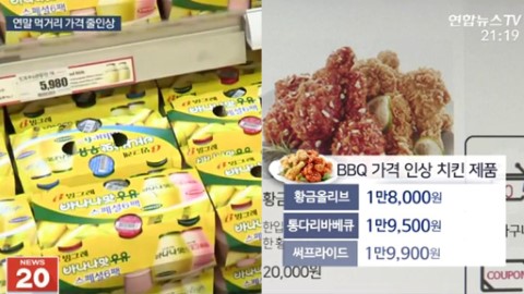 2018年韓國物價不斷上升 香蕉奶﹑炸雞店陸續加價！