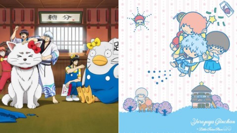 《銀魂》聯乘Sanrio、明年推出商品！ 定春同伊莉莎白變身Hello Kitty？