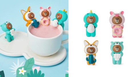 韓國LINE FRIENDS推出最新杯緣子 熊大變身各種動物好得意！