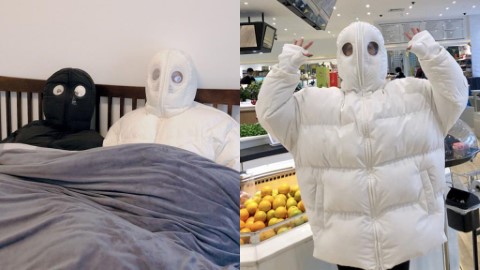 韓國超獵奇連頭包羽絨 不怕寒風超強羽絨！