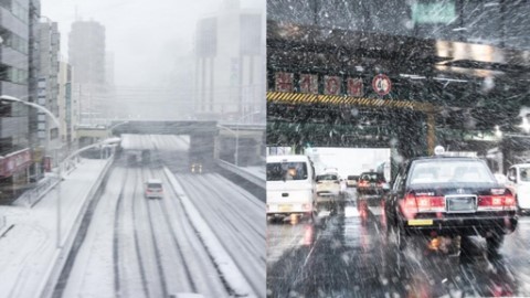 最強寒流覆蓋關東地區