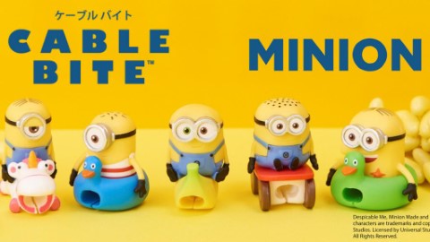 騎住香蕉、Fluffy幫你保護充電線！ 日本推出Minions造型CABLE BITE
