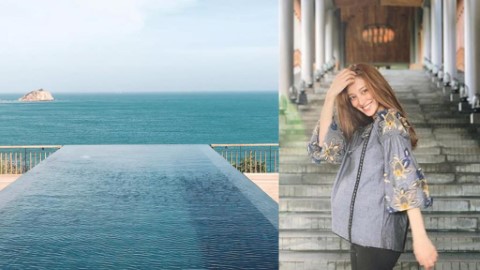 陳凱琳晒巨肚泳衣照！ 越南帝王式Resort起底