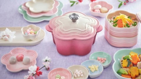 日本Le Creuset推出最新花卉系列 櫻花色鑄鐵鍋超吸睛！