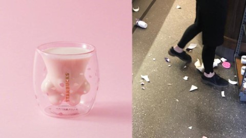 通宵排隊店內大打出手 中國瘋搶Starbucks櫻花貓爪杯