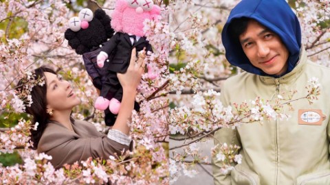 梁朝偉賞櫻花春風滿面　 網友大讚男神零死角