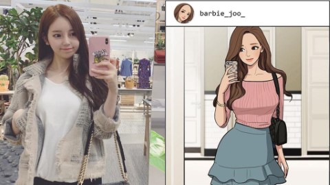 韓國漫畫《女神降臨》作家真身曝光成熱話 網民﹕身材超好樣貌好比女團！