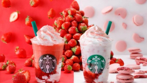 日本Starbucks大人氣飲品回歸！ 草莓星冰樂+草莓白朱古力星冰樂