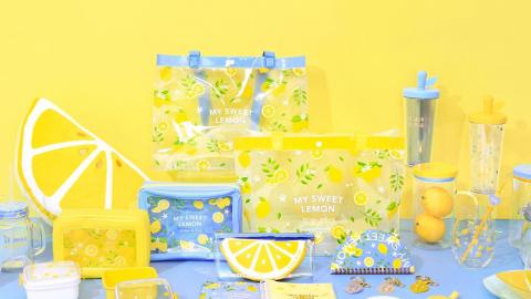 韓國Daiso夏日檸檬系列 可愛小清新玻璃杯／飾品！